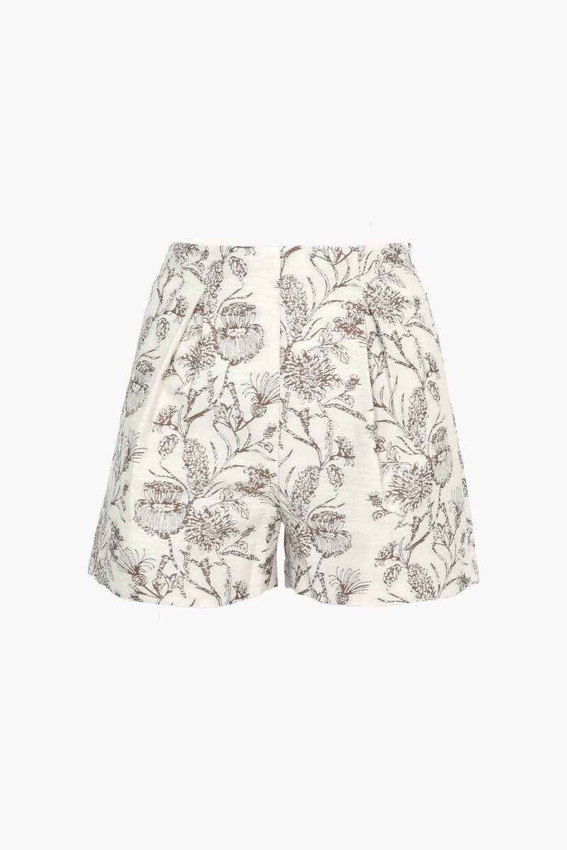 Jacquard High Waist Shorts