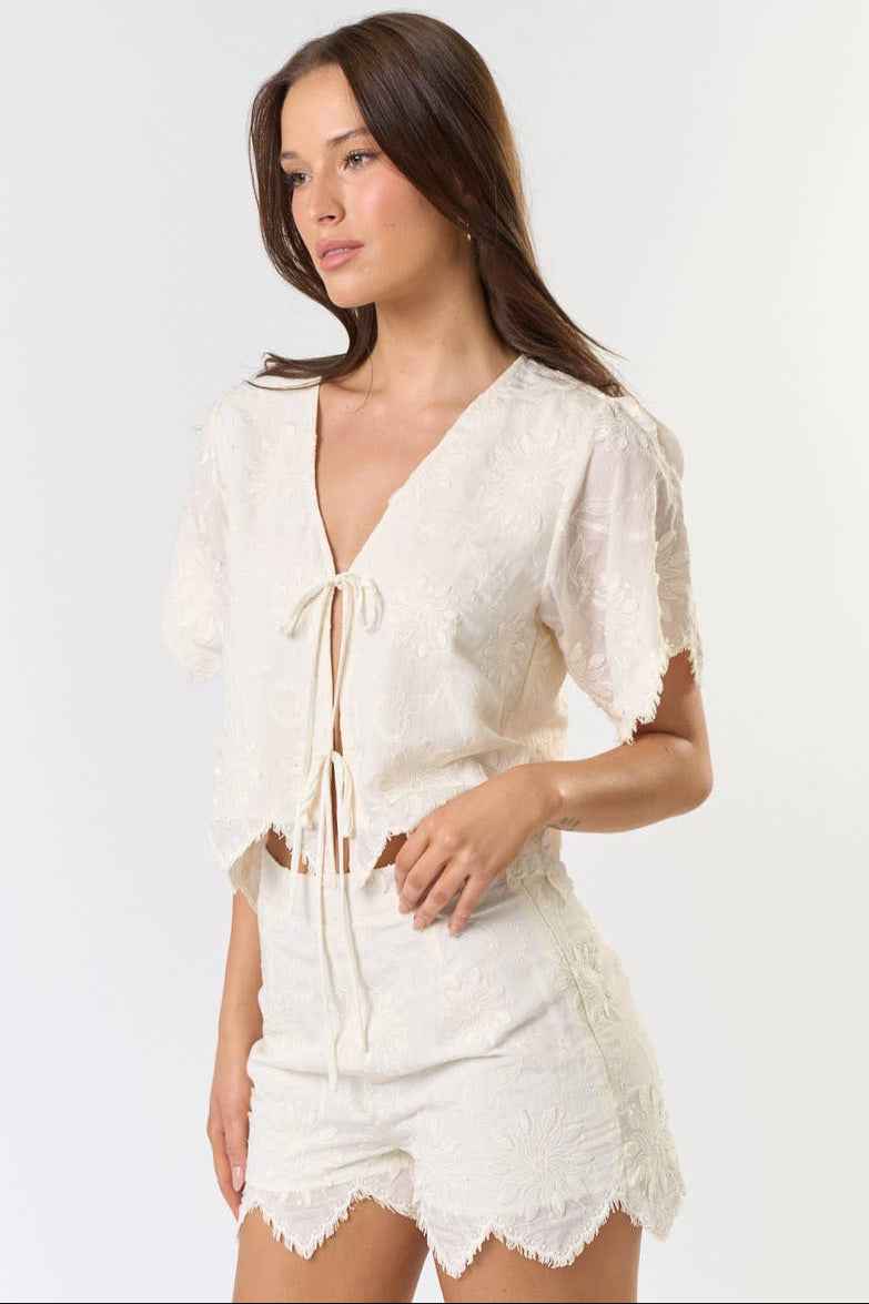 Crochet Detail Shorts