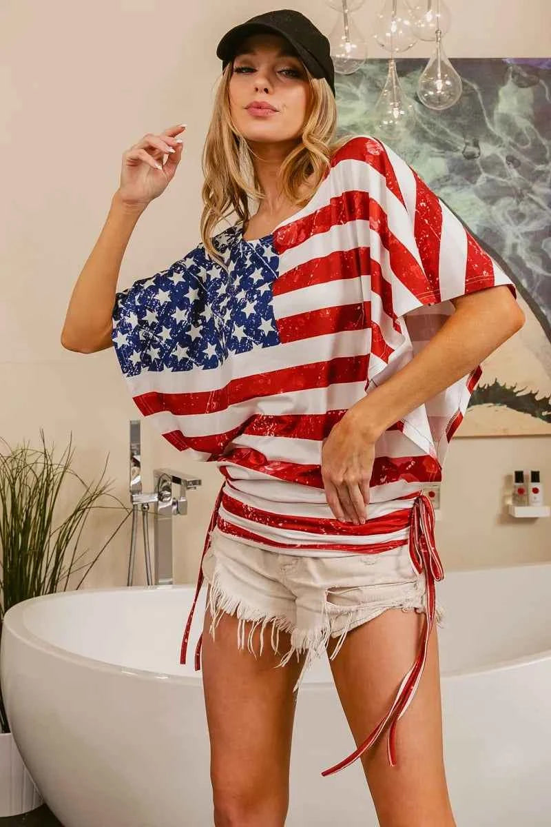 American Flag Knit Top - Love Classic 12