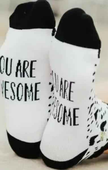 You Are Awesome Shorty Socks