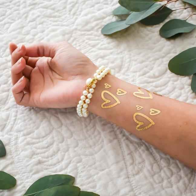 Classic Hearts Temporary Tattoo Pack