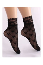 Star Lace Fishnet Socks