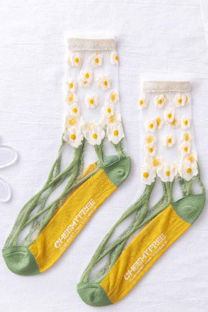 5-Pair Mesh Socks For Women