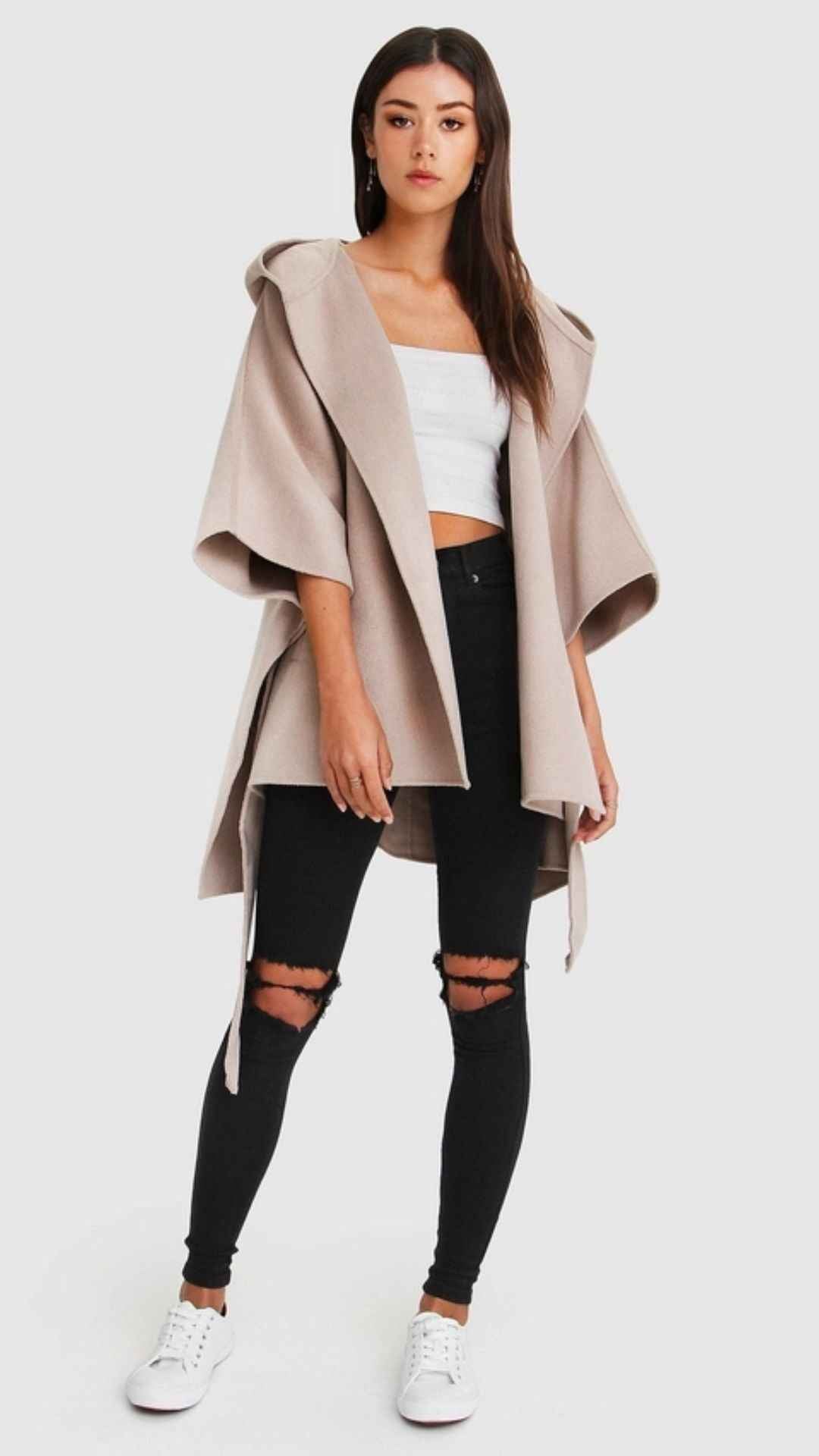 Jackson Landing Wool Blend Cape Coat