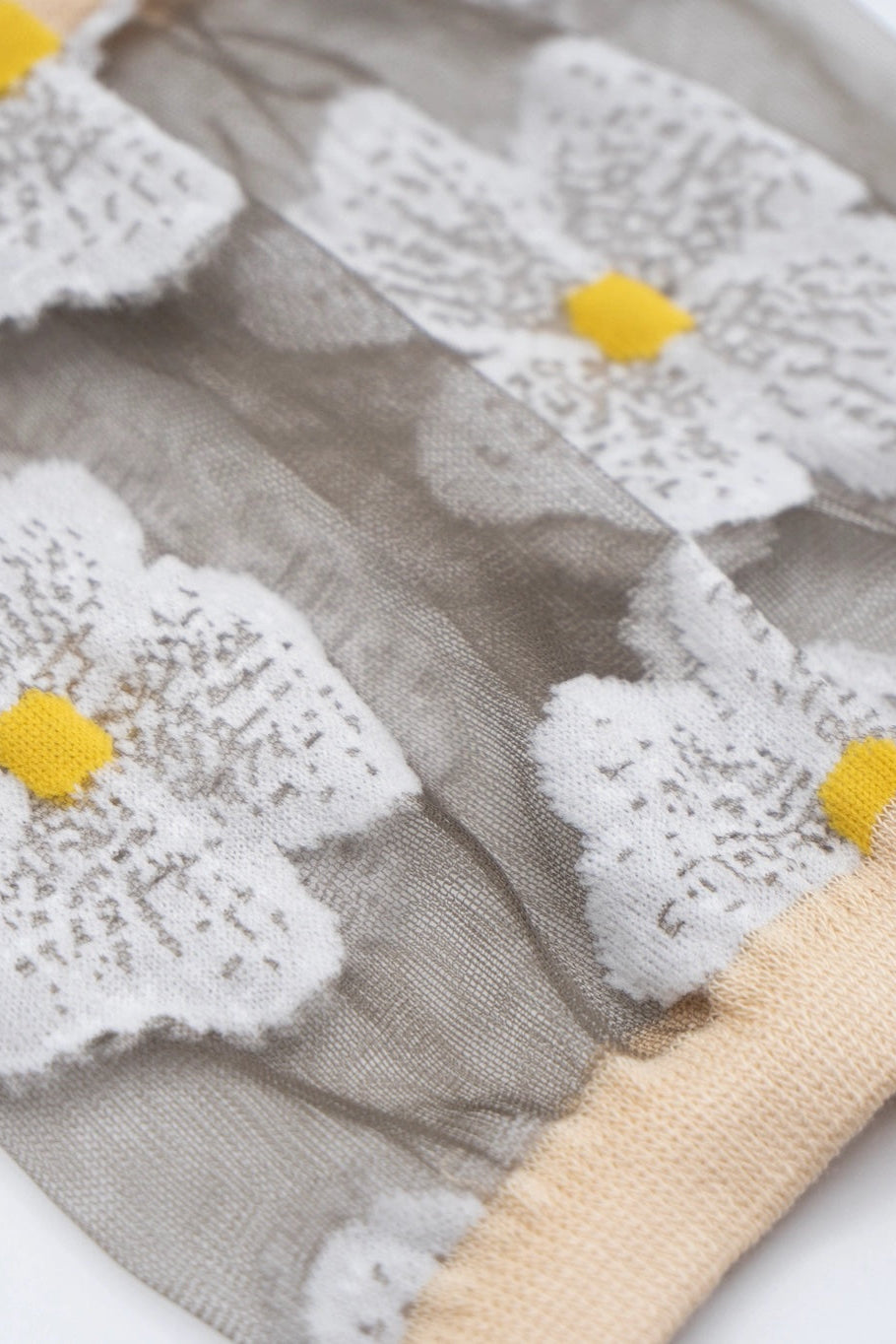 Transparent Floral Gift Socks White - Love Classic 3