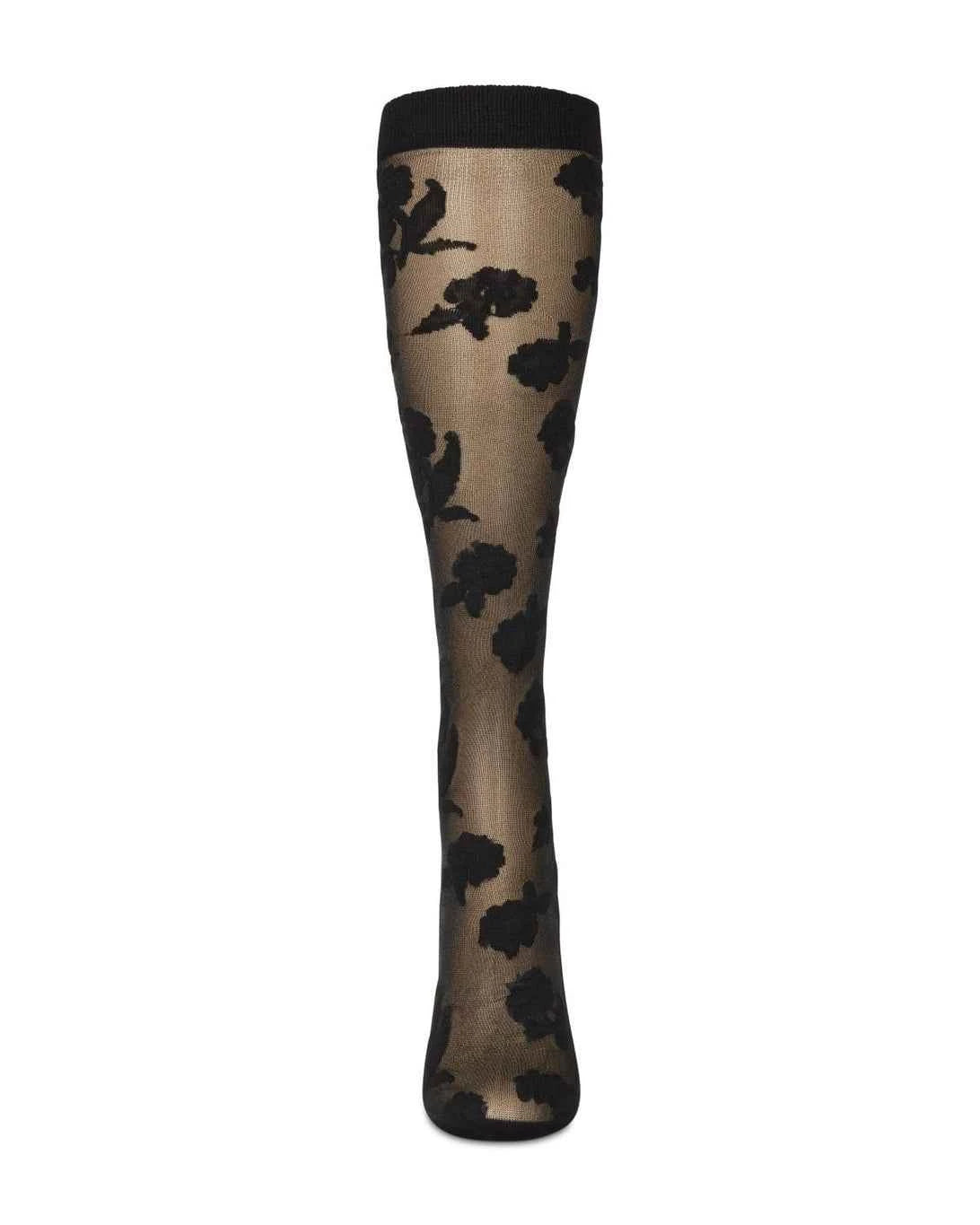 Floral Sheer Knee High Socks