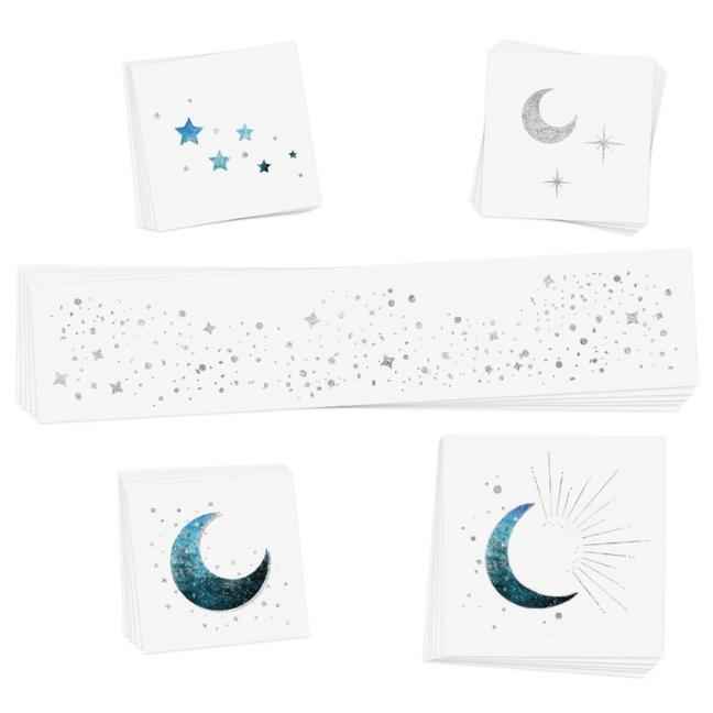 Moonlight Metallic Temporary Tattoo Pack