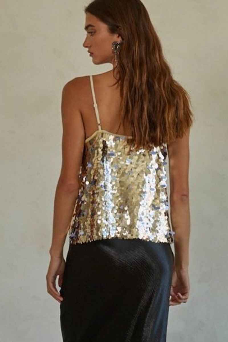 Can't Control Sequin Top
