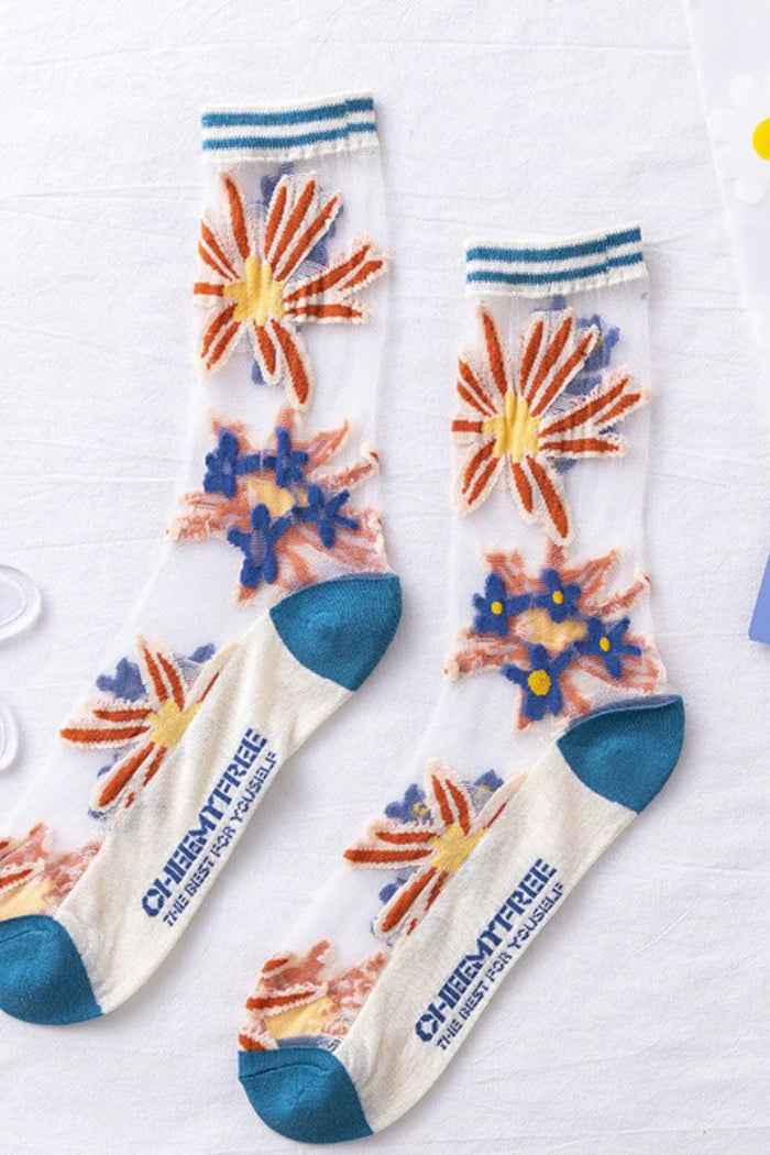 5-Pair Mesh Socks For Women