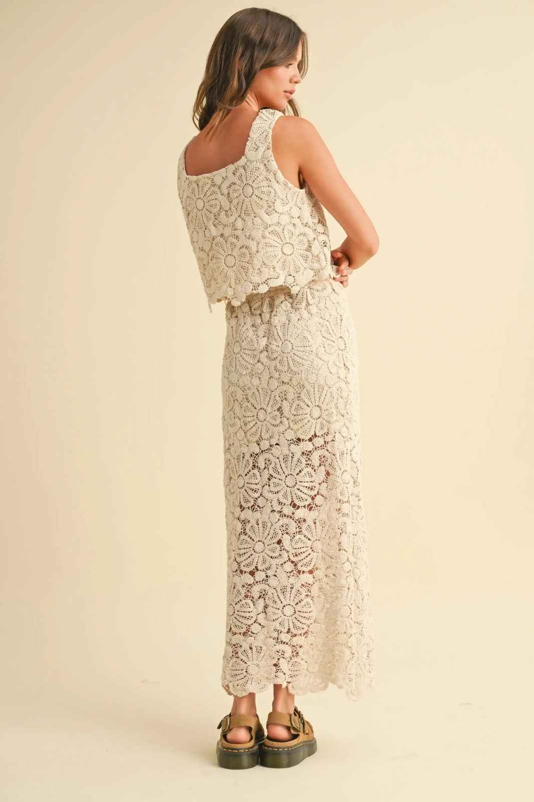 Crochet Knitted Skirt