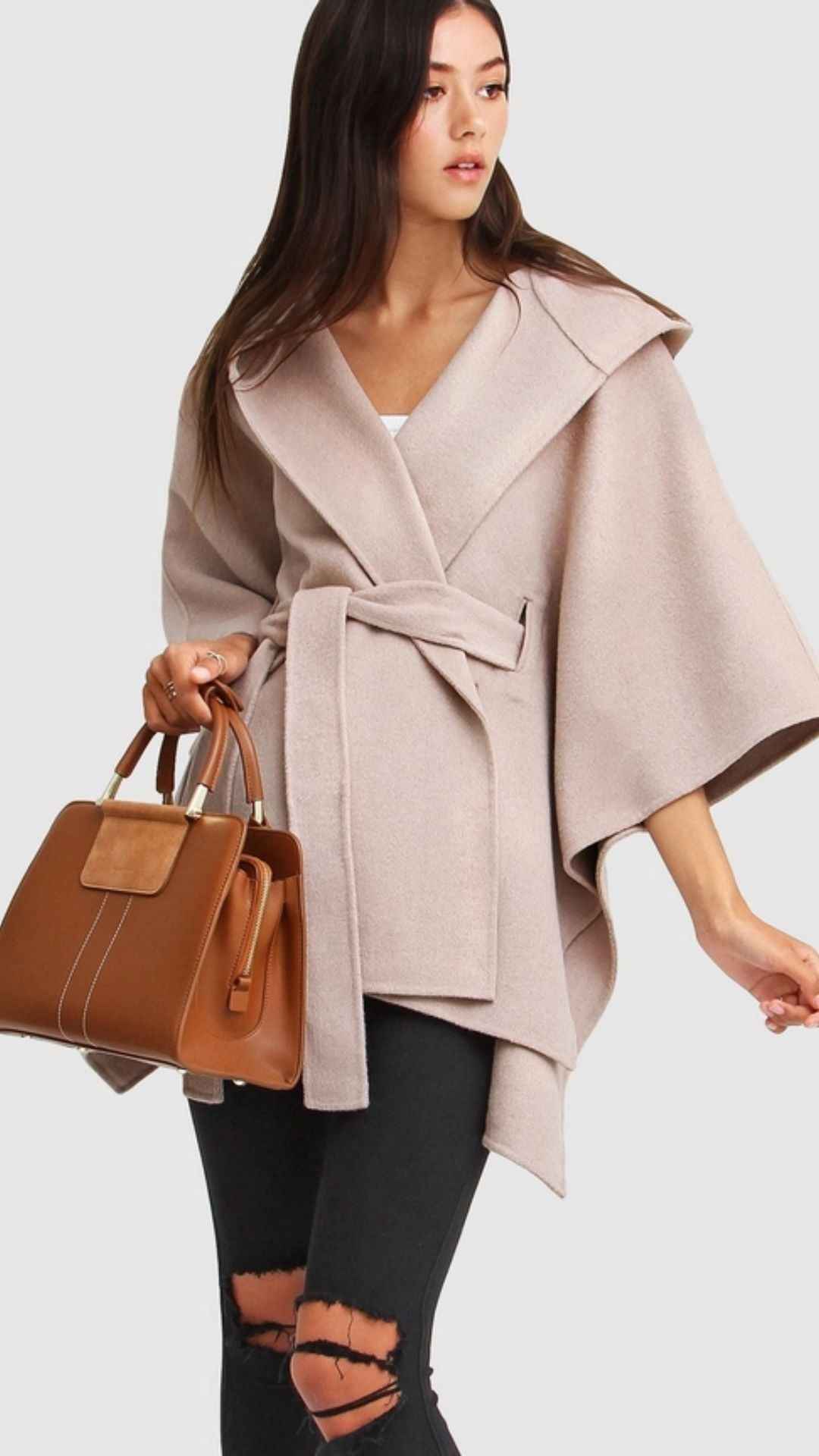 Jackson Landing Wool Blend Cape Coat