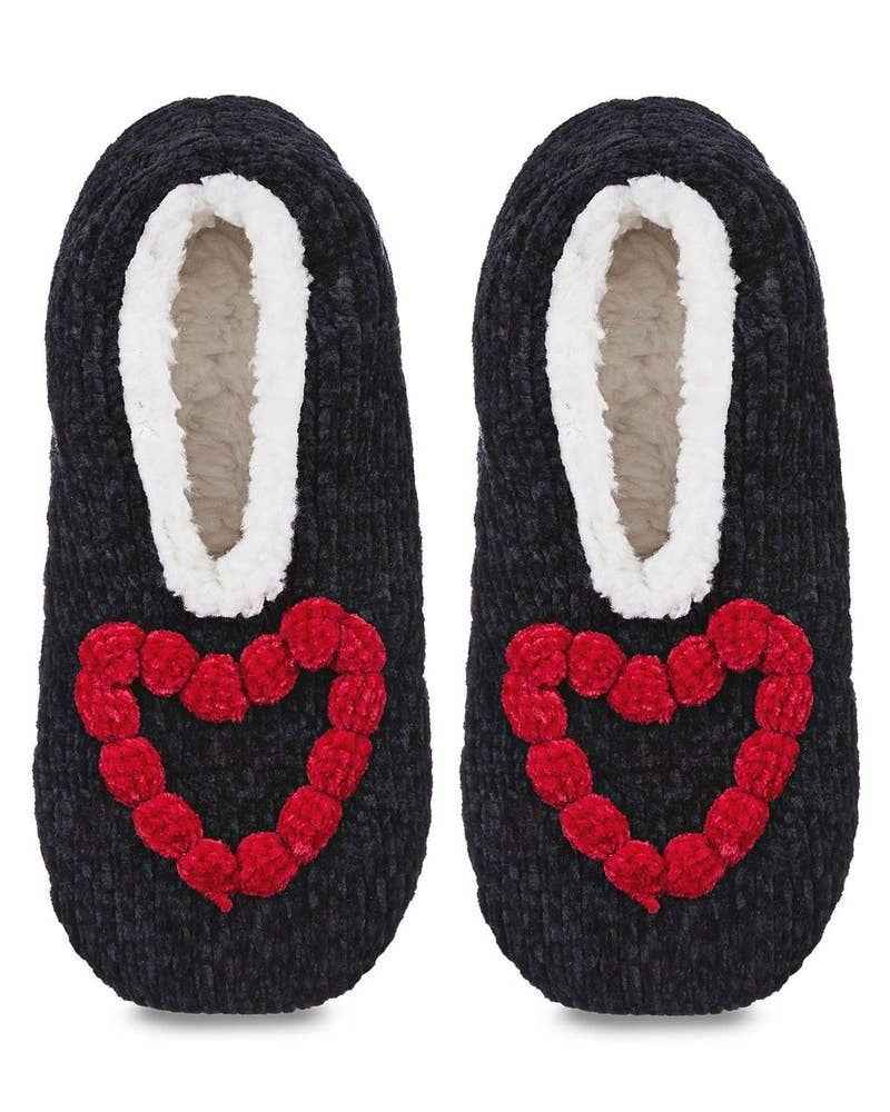 Chenille Sherpa-Lined Slippers