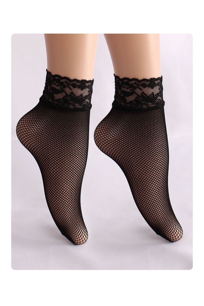 Classic Fishnet Lace Socks