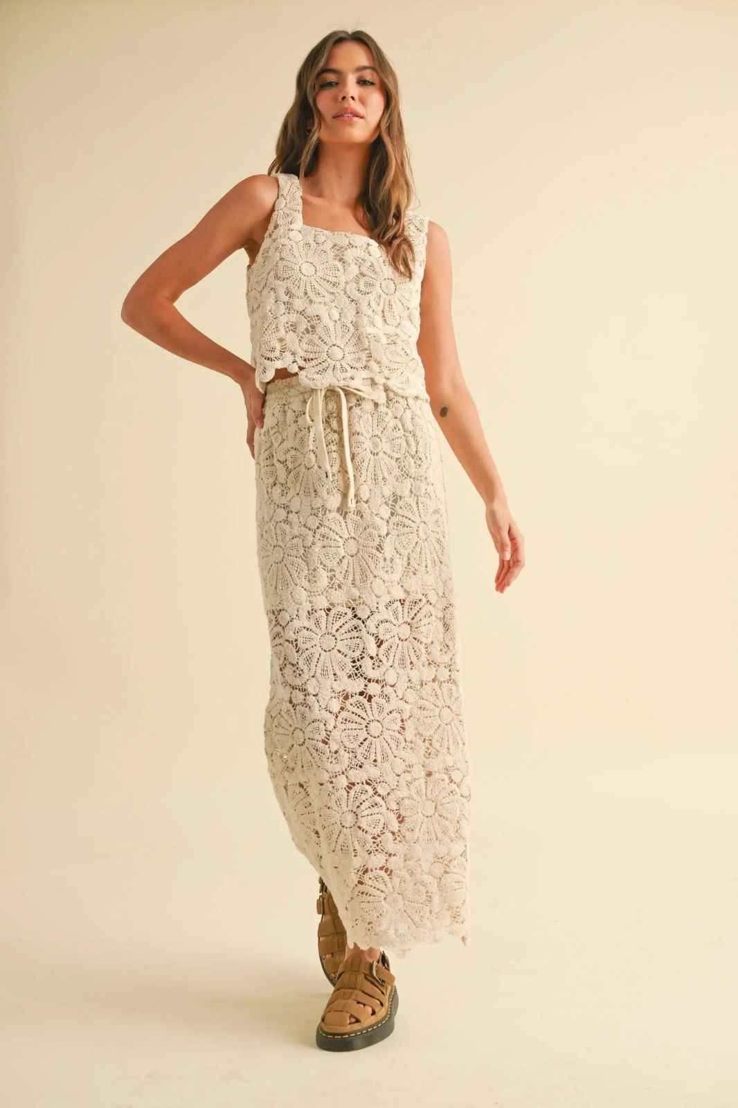 Crochet Knitted Skirt