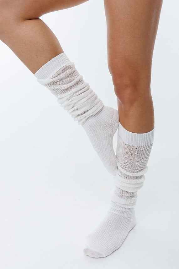 Ribbed Long Socks
