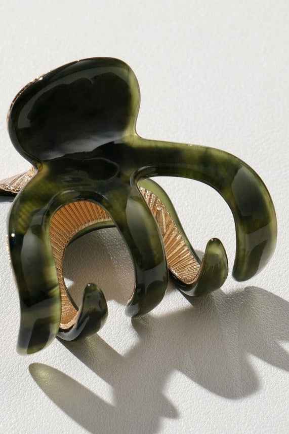 Jade Vintage | Small Octopus Metal Claw Clip