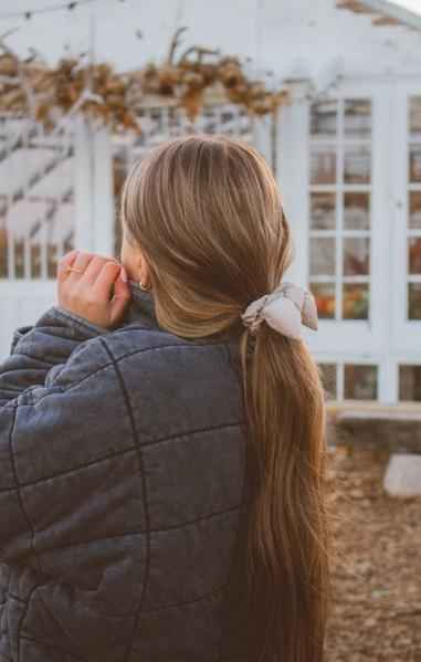Puffer Bow Scrunchie