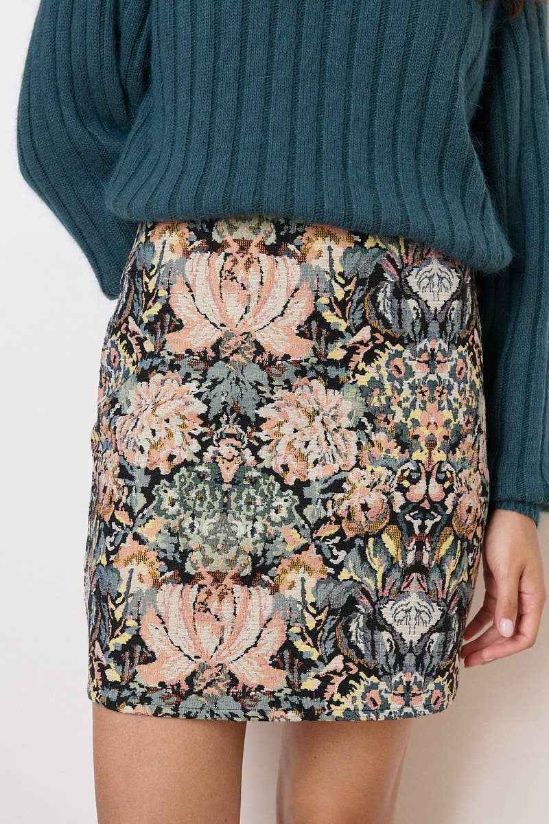 Jacquard Mini Skirt