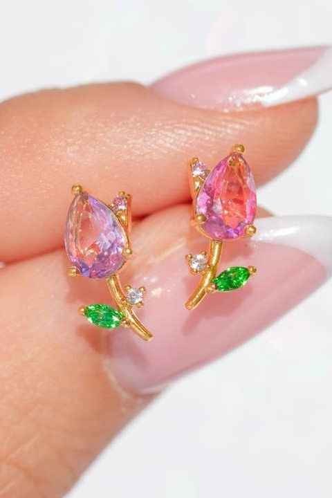 Blossoming Tulip Studs