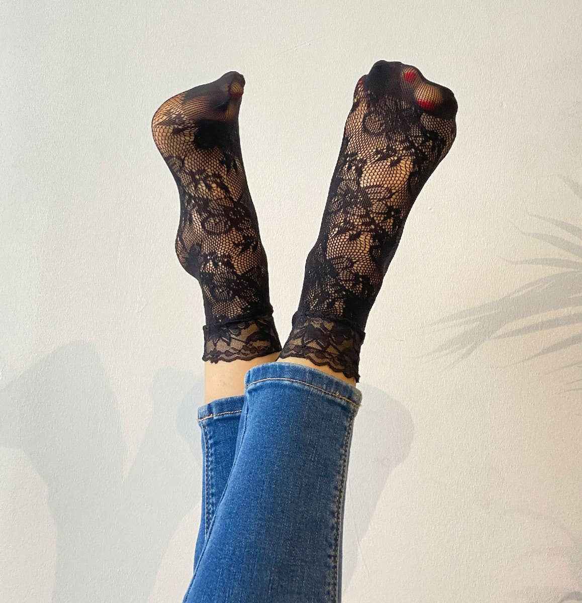 3-Pack Lace and Fishnet Socks