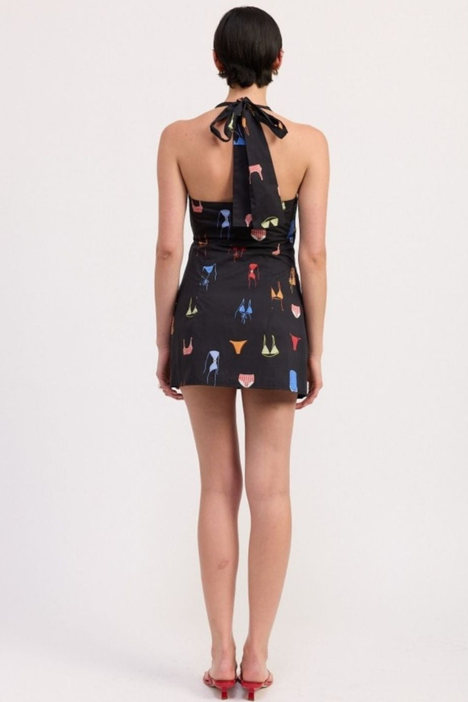 ワンピース LOW CLASSIC HALTER MINI DRESS 5BNY694 nolanminidressblack_02.jpg?v=