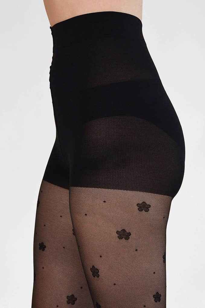 Daisy & Dot Pattern Tights