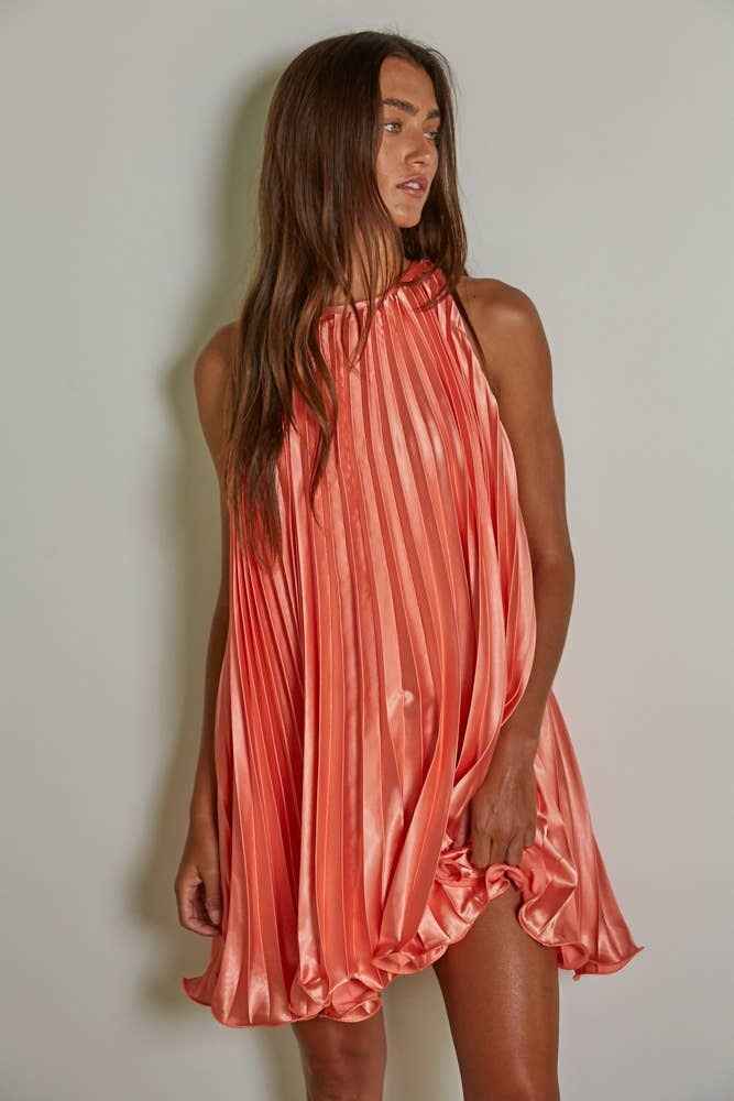 Accordion Pleated Dress
