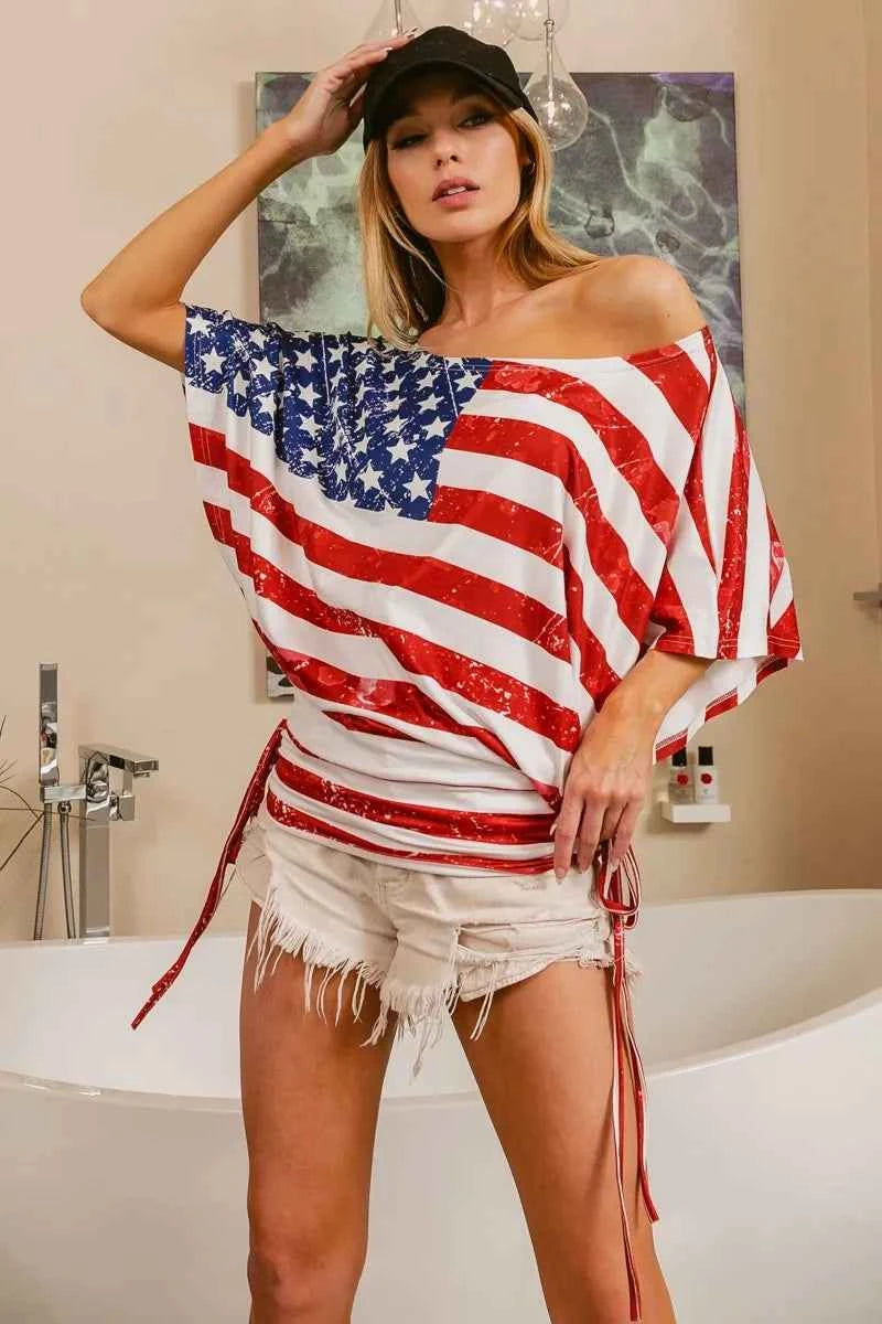 American Flag Knit Top - Love Classic 17