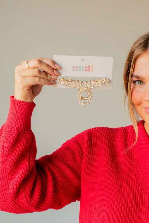 Queen Anne's Lace Claw Clip