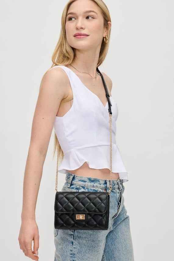 Winona Quilted Multi-Compartment Crossbody