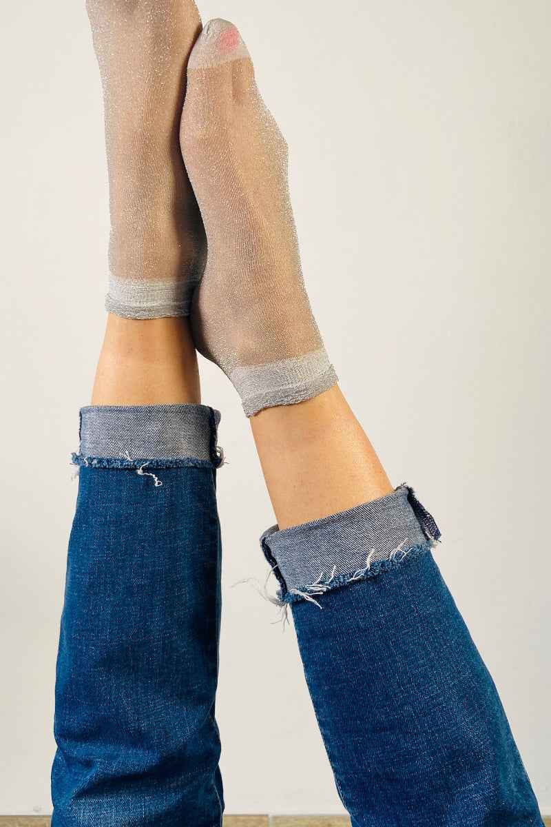 Léa Pack of 6 Pairs of Fine Glitter Socks