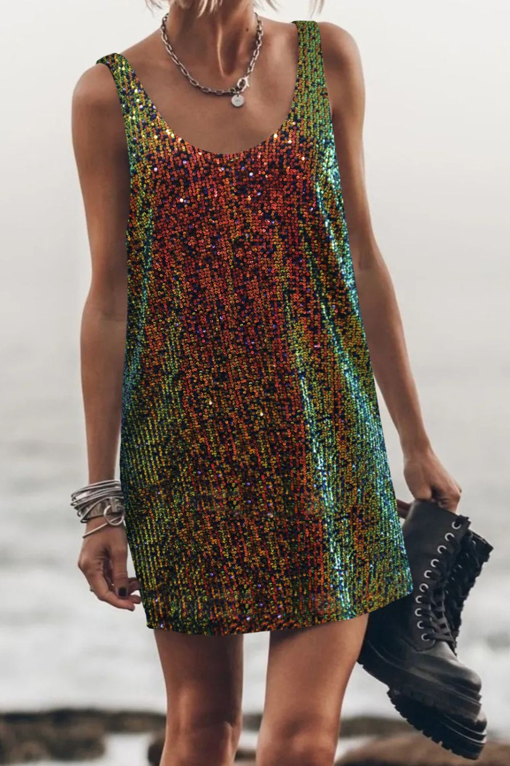 Sequin Mini Dress Multicolor - Love Classic 2