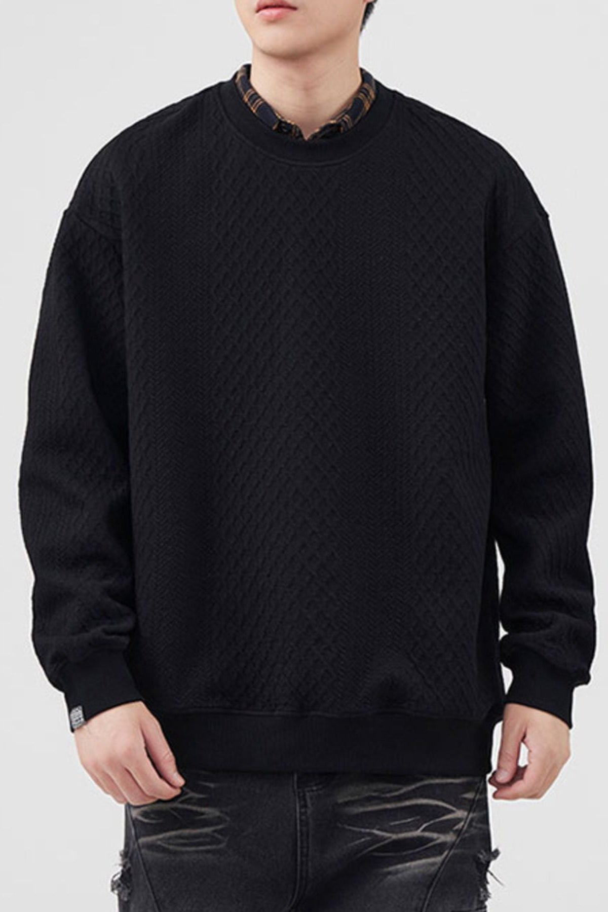 Men's Crew Neck Long Sleeve Sweatshirt - Love Classic 6