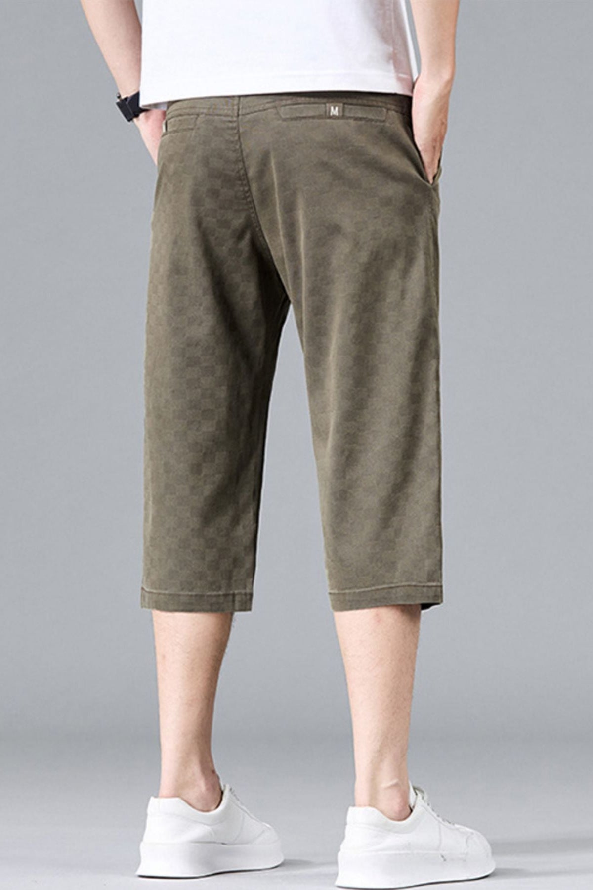 Men's Calf Length Shorts Coffee - Love Classic