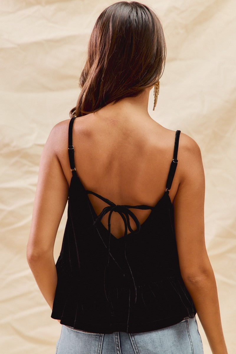 Velvet Ribbon Rhinestone Top - Love Classic 2