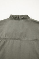 Ruffled Patchwork Denim Jacket Vest - Love Classic 12