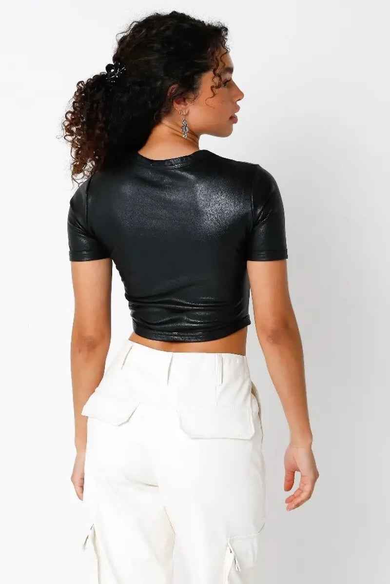 Bustier Finley Pu Crop Top 3