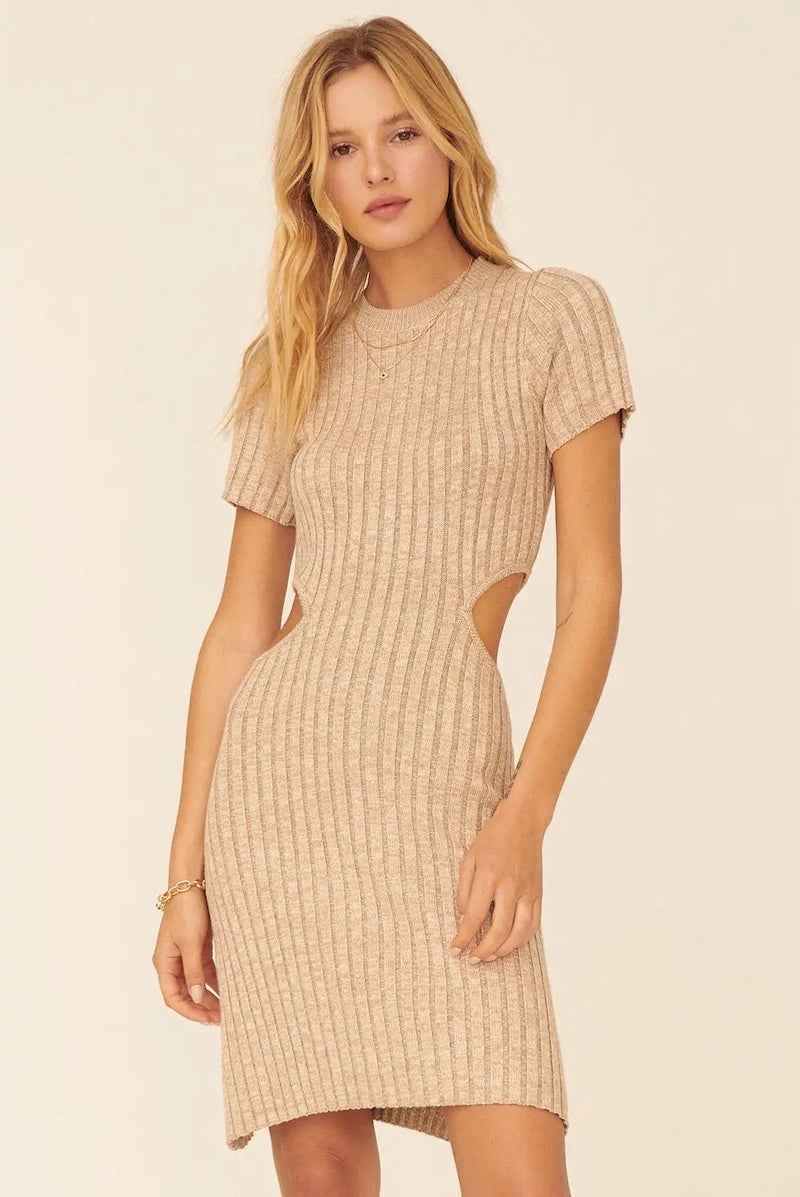 Ribbed Mini Sweater Dress Chic, Cozy & Flattering Love Classic Ribbed Mini Sweater Dress Chic, Cozy & Flattering Love Classic