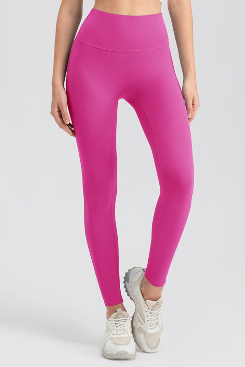 High Waist Highly Stretchy Active Pants Pink