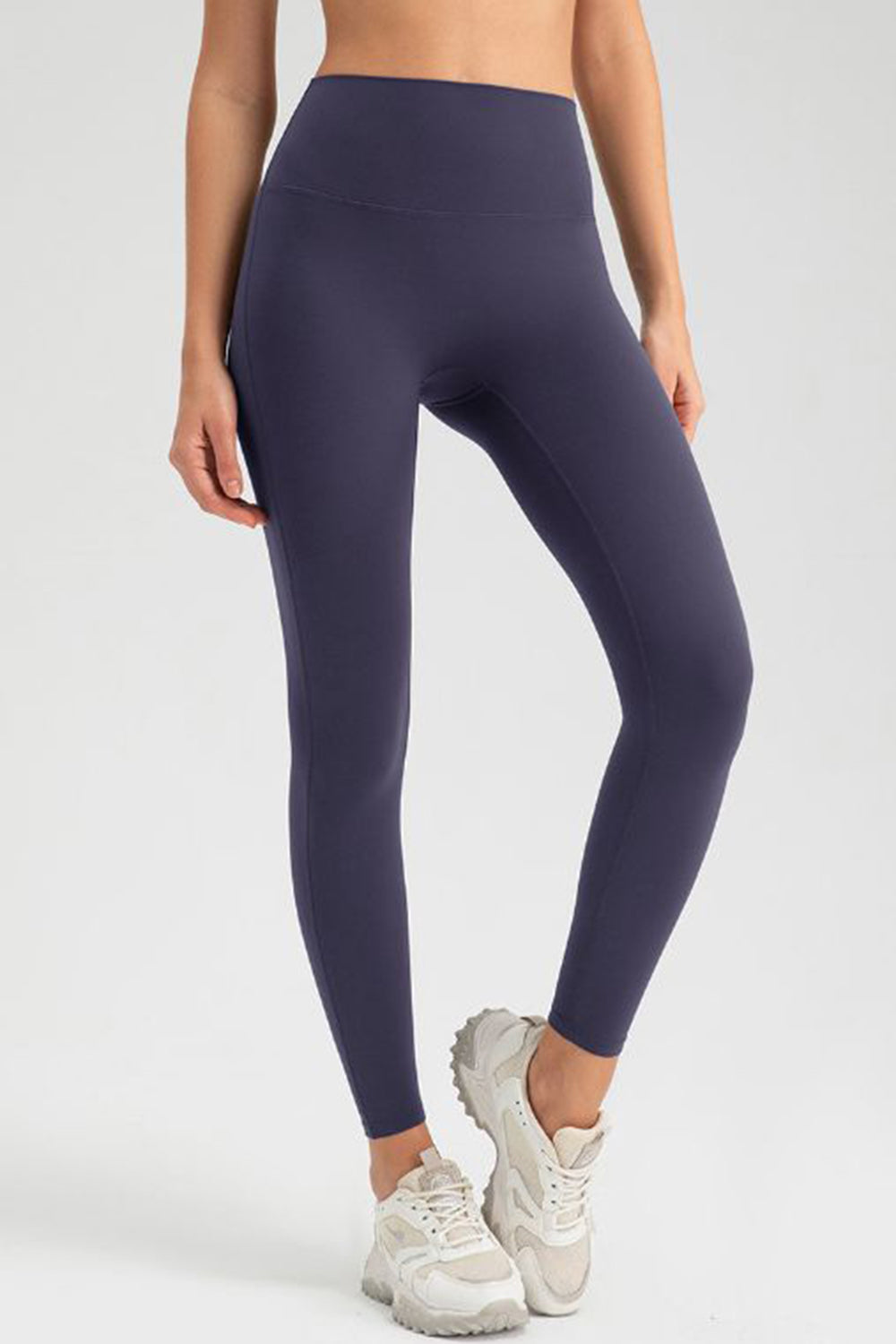 High Waist Highly Stretchy Active Pants Indigo