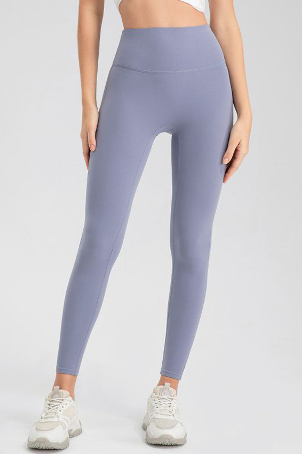 High Waist Highly Stretchy Active Pants Blue Purple 2