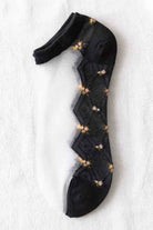 Braided Floral Sheer Ankle Sock