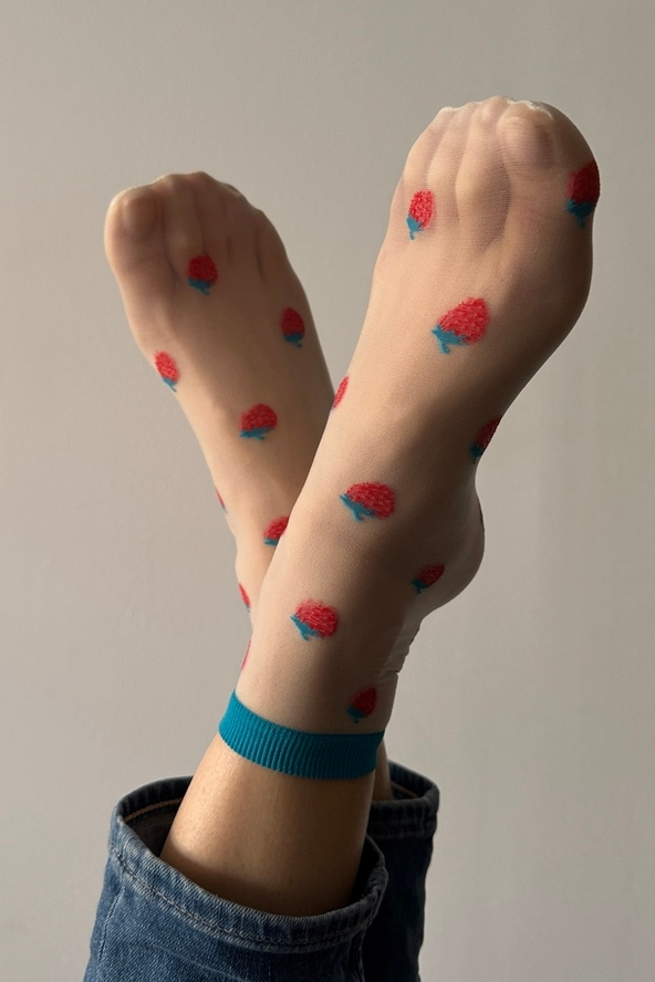 Strawberries Fruit Socks