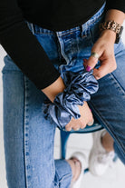 Midnight Moon Satin Jumbo Scrunchie - Love Classic 5