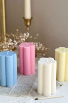 Daisy Pillar Candle