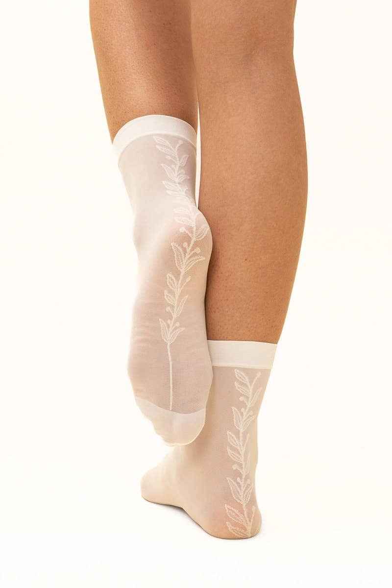 Vine Sheer Socks