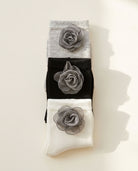 Bundled Pack, Sculpted Bloom Crew Socks - 3-Pack