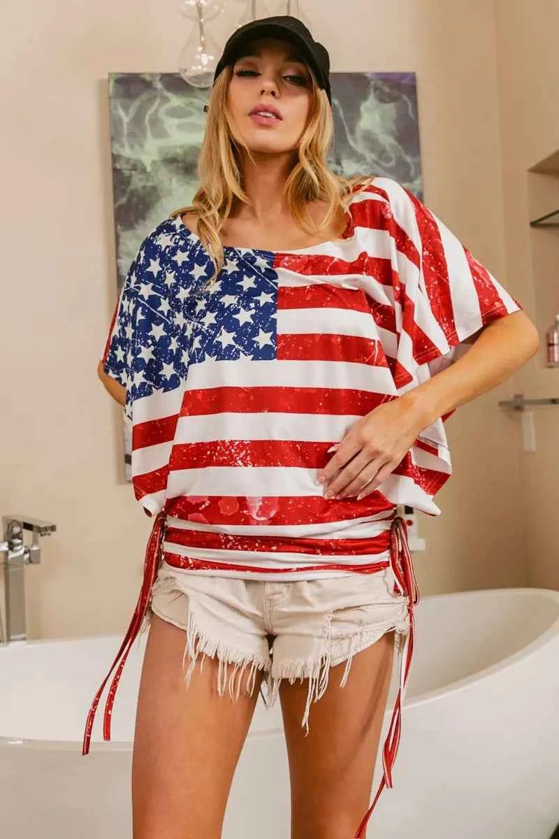 American Flag Knit Top - Love Classic 16