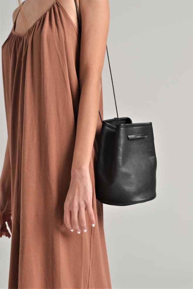 Leather Bucket Bag