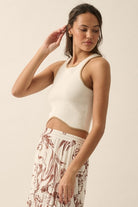 Shaper Fit Ribbed-Knit Racerback Tank Top 5